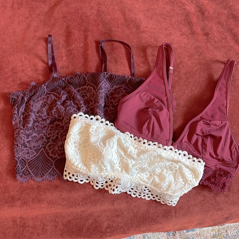 Aerie lace bralette bundle